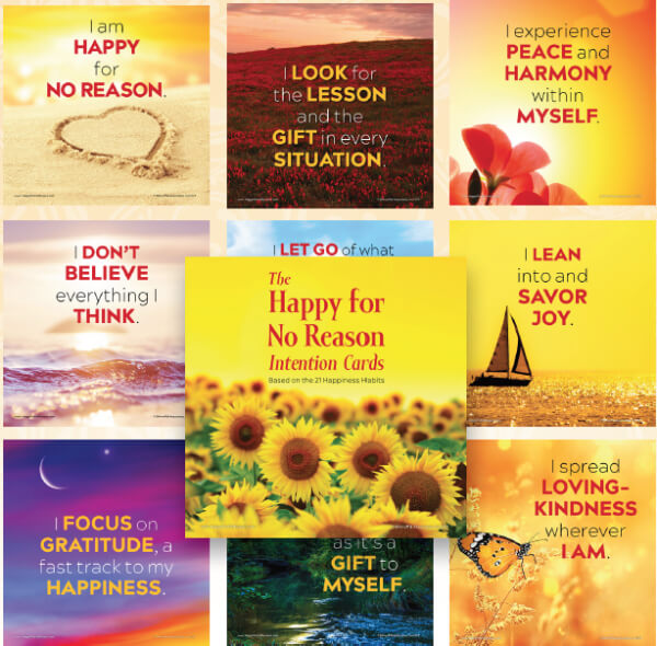 Happy For No Reason Intention Cards